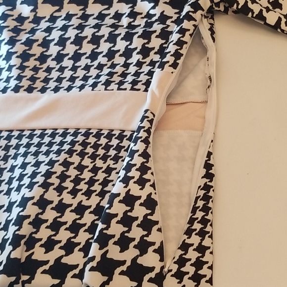 Reborn Black White Houndstooth Dress EUC Size XL - Picture 7 of 8